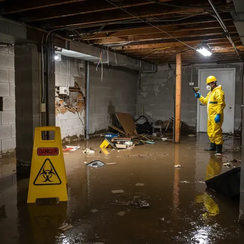 Flooded Basement Electrical Hazard in Wynne, AR Property